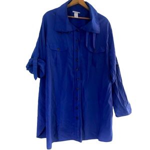 Soft Surroundings silk cotton blend blouse